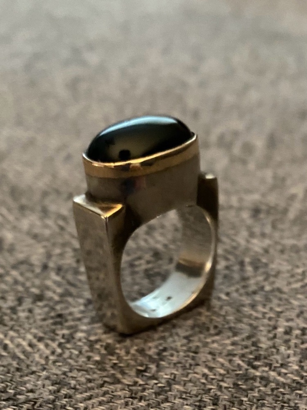 Silpada Vintage Black Onyx and Sterling Silver Ring. Size 6
